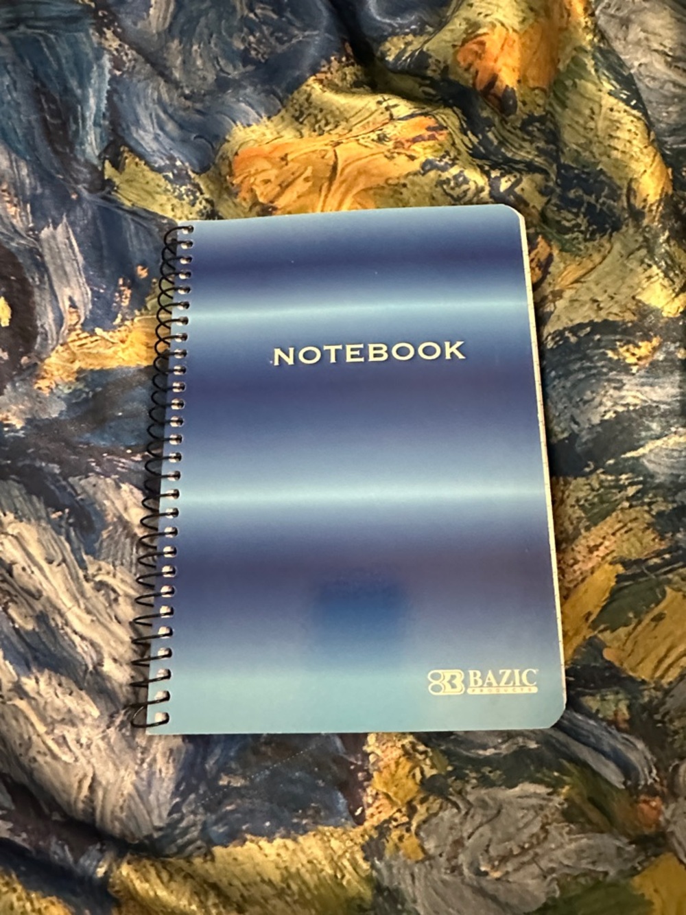 Blue Gradient Spiral Notebook